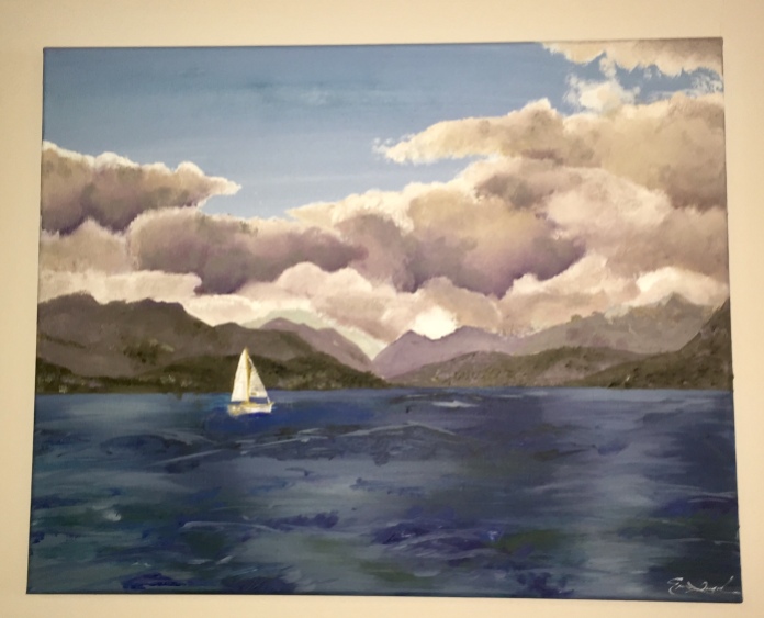 Lake Annecy, France. Oil on Canvas. 16" x 20"